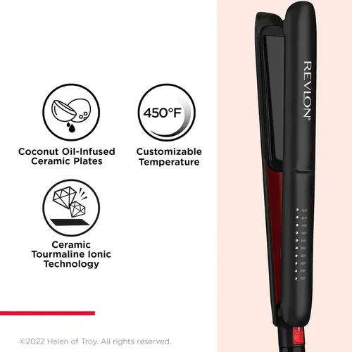 Plancha De Pelo Revlon Smoothstay Placa De 1” 230°c