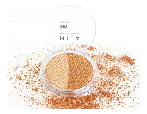 Mila Pro Polvo Compacto Micro Finish Mix Iluminador Caribe
