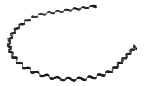 Diadema Deportiva Unisex Con Forma De Aro, Pelo Ondulado, Co Negro 15cm