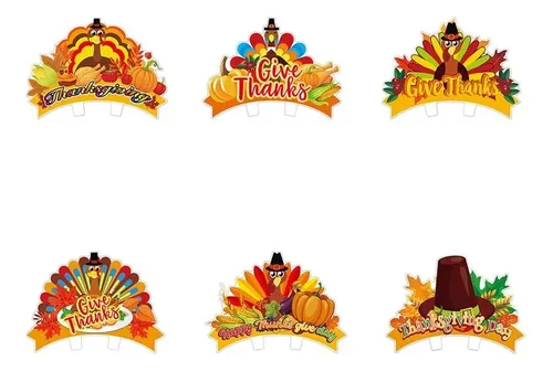 6 Accesorios Para El Pelo De Pavo Con Diadema De Acción De G