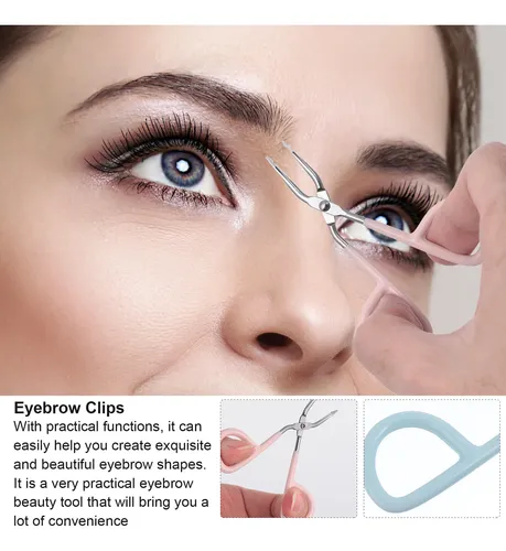 6 Piezas Pinzas Para Depilar Cejas Tijeras Planas
