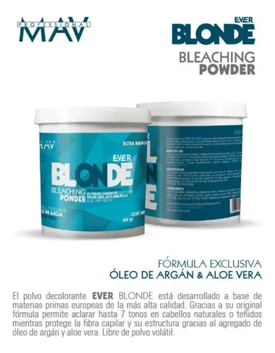 Oxidante Crema 20 Vol Polvo Decolorante Celeste Mav Kitx2