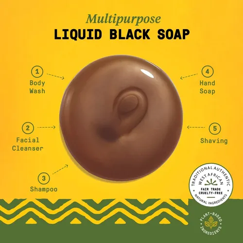 Cuidado De La Piel Alaffia Jabón Negro Africano 946ml Con M