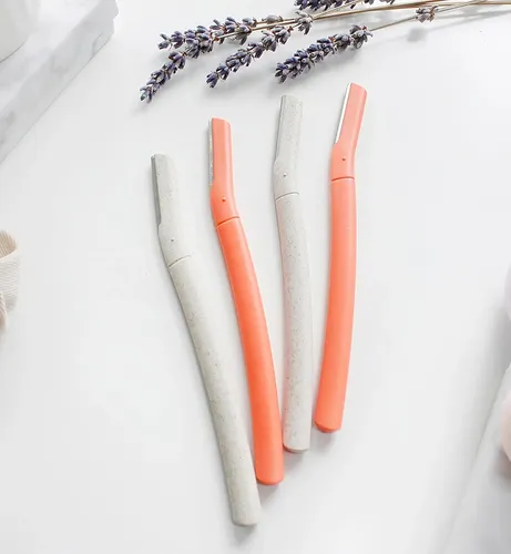 Kit 4 Dermaplaning Facial Profesional Naranja Y Gris