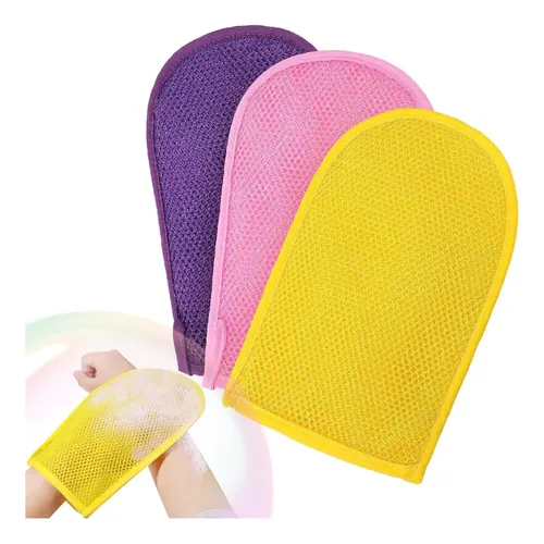 Guantes Exfoliantes Riuota 3 Piezas Para Piel Suave Y
