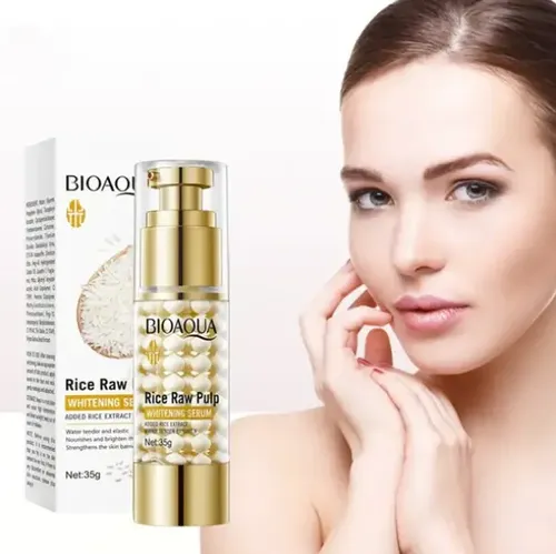 Serum Facial Blanqueador Pulpa De Arroz Linea Premium Momento De Aplicación Día/noche Tipo De Piel Mixta