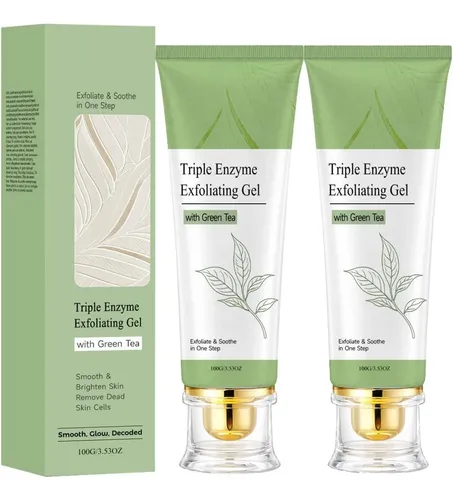 ; Exfoliante Facial Triple Enzima Coracode De Gel, 3 Unidades