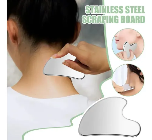 2026 Raspador Gua Sha Acero Masajeador Piel Firme
