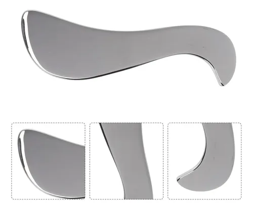 Placa Gua Sha Acero Para Masaje Y Relajación Muscular