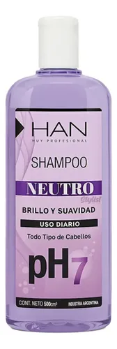 Shampoo Neutro Ph7 + Enjuague 2 Minutos Brillo 500ml Han
