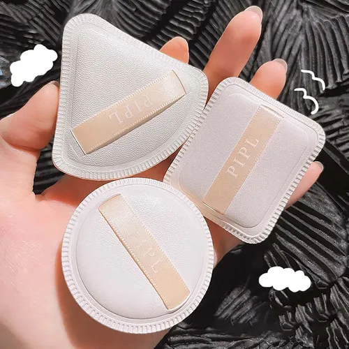 J Juego Tres Piezas Q Puff Set Super Soft Powder