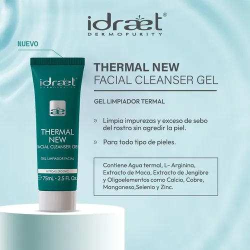 Idraet Thermal New Gel De Limpieza Facial 75ml