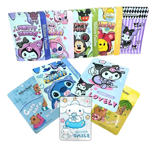 Set Mascarillas Faciales Pack X10 Hidratantes Colageno