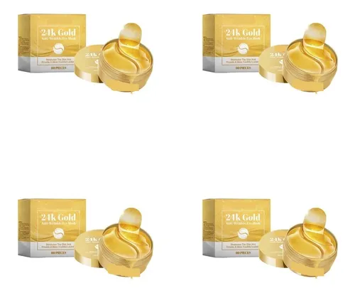 Parche Para Ojeras Oculares 24k Máscaras De Colágeno 4pcs