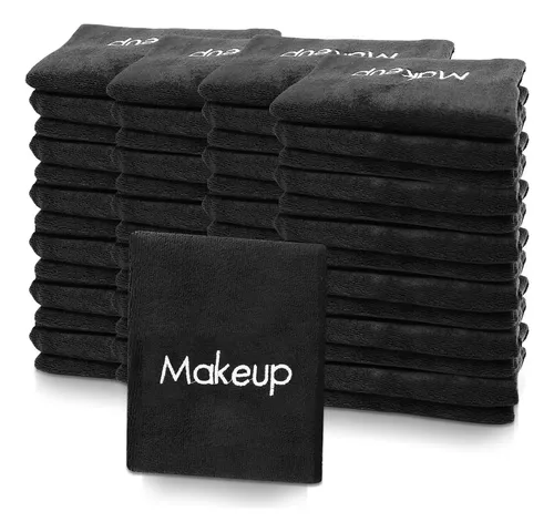 Paños De Maquillaje Negros Conehoy, 52 Unidades, 13 X 13 Pul Negro