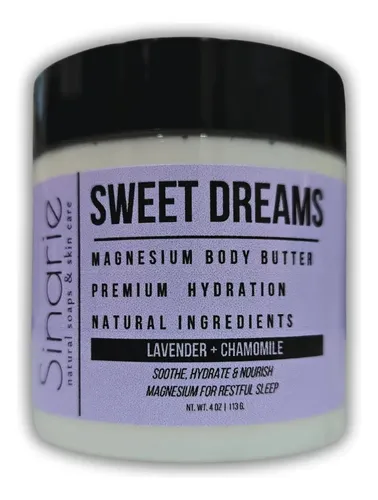 Manteca Corporal Sinarie Sweet Dreams Con Magnesio 120 Ml