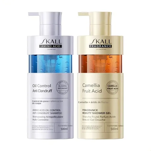 Set Shampoo Anticaspa Y Jabón Líquido Corporal Antiacné
