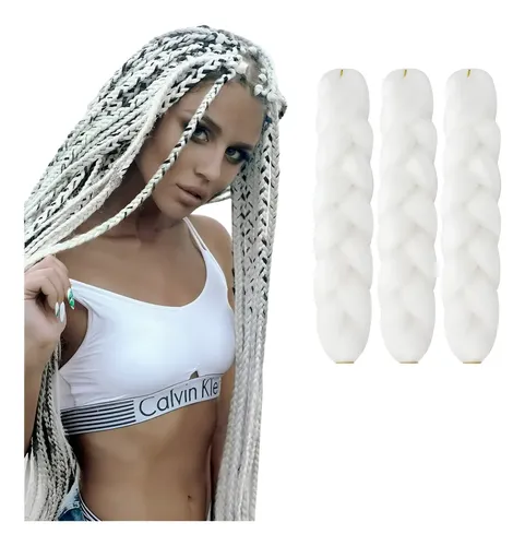 Kanekalon Extension Pelo Termico Trenza Argentina 60cm Lfme