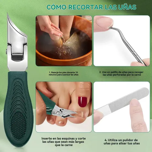 Cortaúñas Biselado Con Forma De Pico De Águila Negro