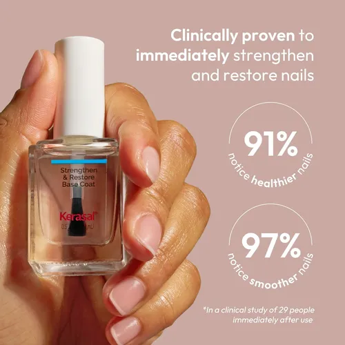 Capa Base Kerasal Para Fortalecer Y Restaurar Uñas, 0.5 Onza