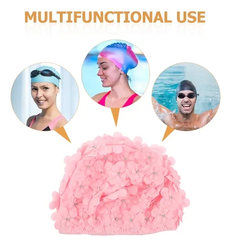 Gorro De Baño Para Mujer: Gorro De Baño Impermeable Grande P