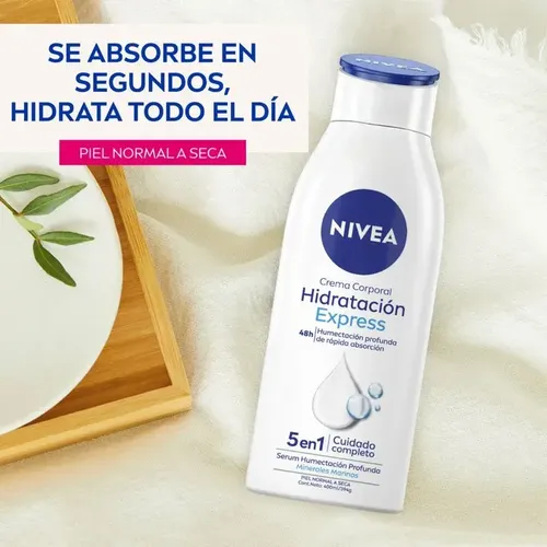 Crema Corporal Nivea Hidratación Express Piel Normal A Seca