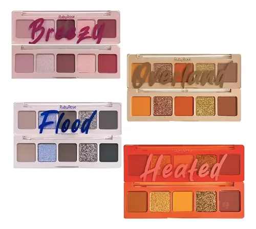 Ruby Rose Elements Paleta 5 Sombras Mate Y Brillo Ojos