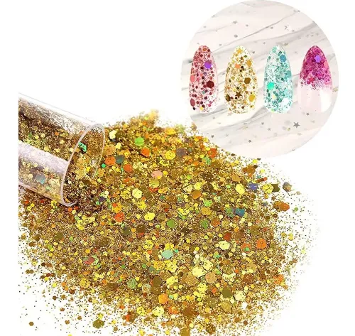 Estanoite 36 Col. Purpurina Gruesa Y Fina Para Maquillaje Y