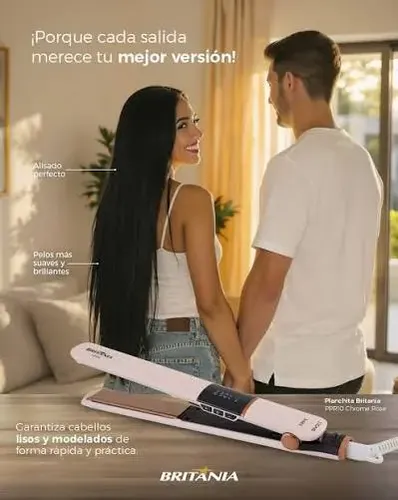Plancha De Pelo Titanium Britania 230oc Rose Gold