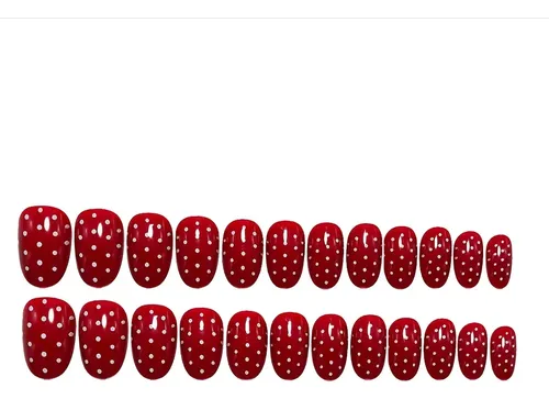 Calcomanías De Uñas De San Valentín, Vintage, Rojas A