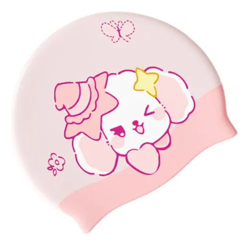Gorro De Baño Para Niños, Gorro De Ducha Ligero Para Rosa