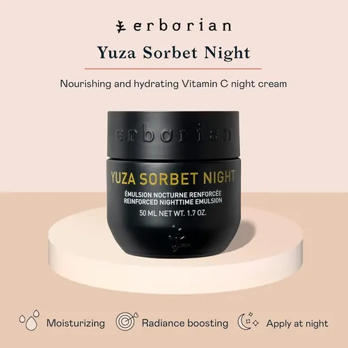 Erborian Yuza Sorbet Night Korean Vit C Hidratación Profunda