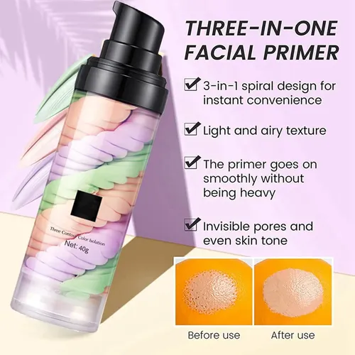 Prebase Facial Correctora De Color De Un Solo Paso Songqee,
