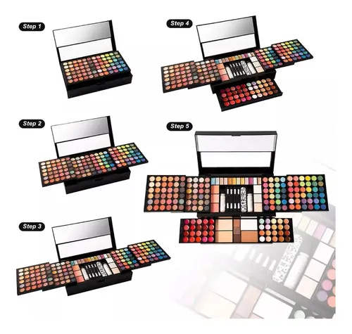 Kit Combinado De Paleta De Maquillaje Con 187 Colores