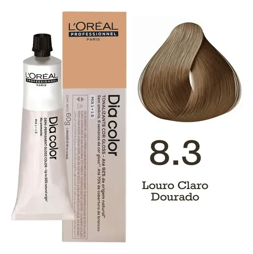 Dia Color 8.3 Rubio Claro Dorado Tonalizante Loreal