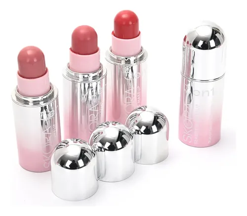 Set 3 En 1 Barra Rubor Labial Sombra Skora Cremoso 3 Tonos