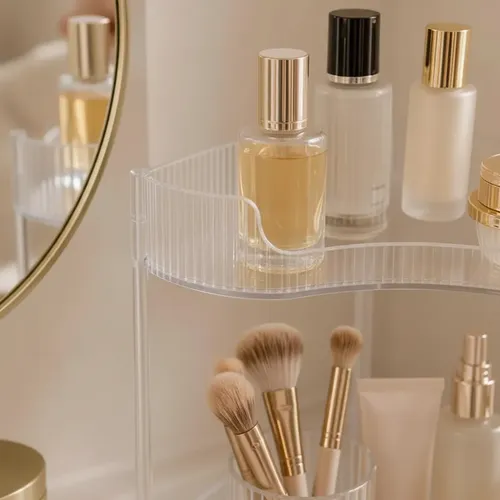 Repisa Organizador 3 Niveles Acrilico Perfumes Maquillaje