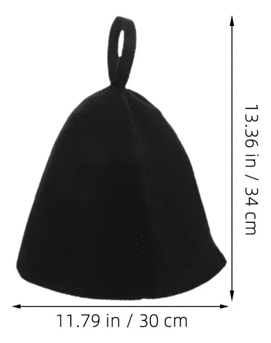 Gorro De Baño Ruso De 3 Piezas: Gorro De Sauna De Fieltro, G