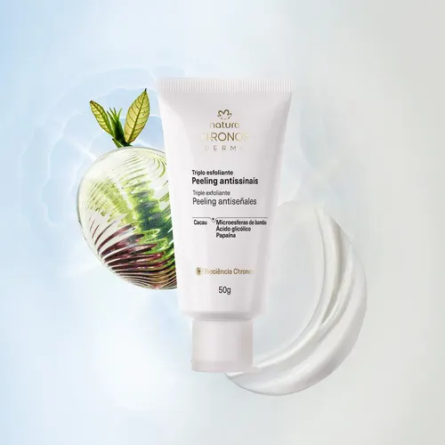 Triple exfoliante peeling antiseñales Chronos Derma Natura