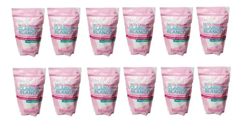 Polvo Decolorante Clasico Blanco Bellissima 700gr Pack X 12