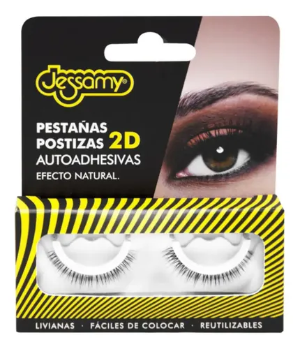 Pestañas Postizas 2d Autoadhesivas Jessamy G101 Negro D