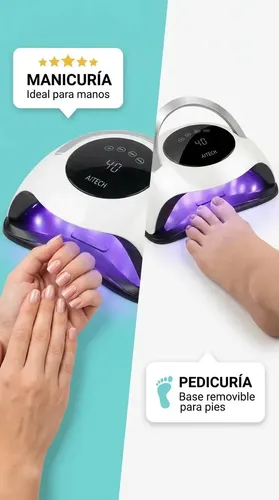 Cabina Uñas Lampara Uv Led 120w 36 Luces Profesional Secado Rapido Pantalla Tactil Sensor Proximidad Timer Manicura Pedicura Manos Pies Esmalte Semipermanente Gel Portatil Manija Transportadora Salon