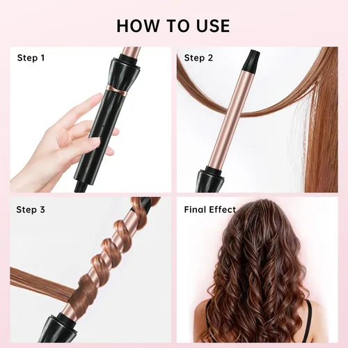 Plancha De Pelo Hahahope, Varita De Cerámica De 19 Mm, 110 V
