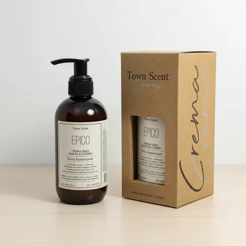 Crema Humectante Manos Y Cuerpo Épico X 250ml Town Scent