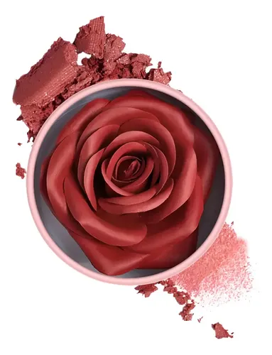 Flower Blush Rubor 3d Con Pétalos De Rosa Polvo Compacto 3.5 Tono Del Maquillaje 03