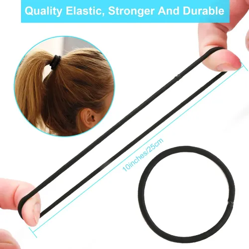 Cintas Para El Pelo Yxyl, 260 Unidades, Negras, Para Mujeres