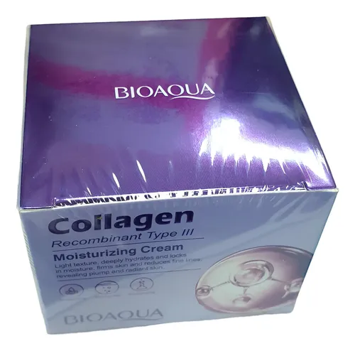 Crema Bioaqua Colágeno Recombinante Tipo Ill Reafirmante 50g