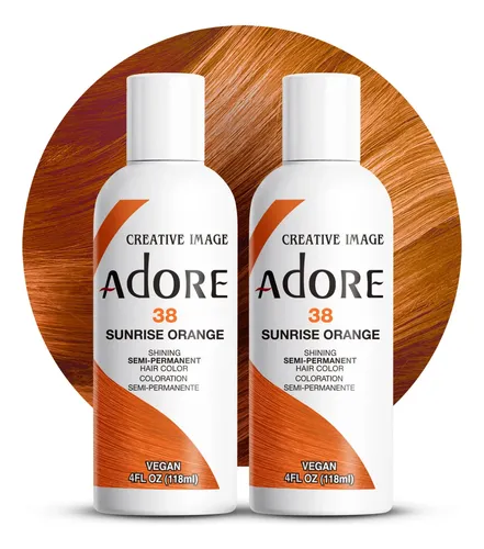 Tinte Para El Cabello Adore Semi Permanent Sunsine Orange, 1