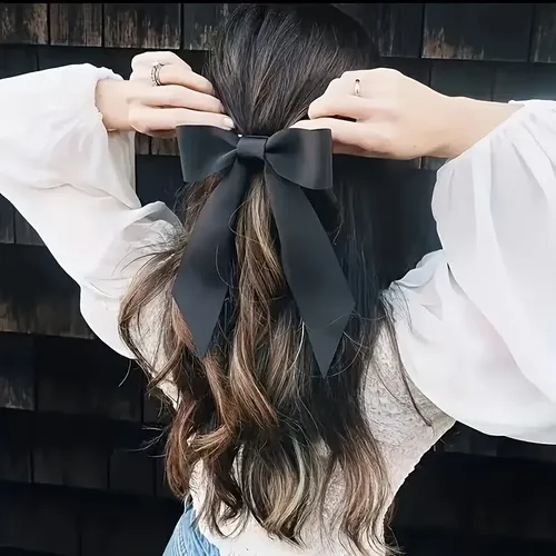 Pinza Para El Pelo Con Lazos Coloridos Y Cintas Que Fluyen,