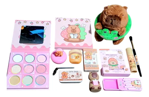 Mega Kit Makeup Peluche Capibara 50 Art Emprende Dia Dl Niño